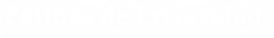 Política de Privacidad